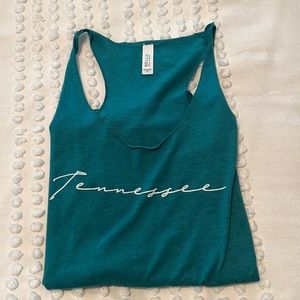 NWOT Womens' Bella Canvas Blue Tennessee Tank Size Medium